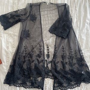 Black Western Kimono